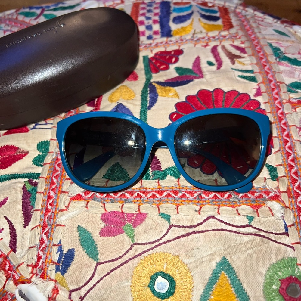 Michael Kors dark teal santa barbara sunglasses